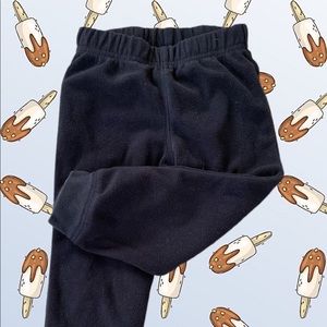 Black fleece sweatpants